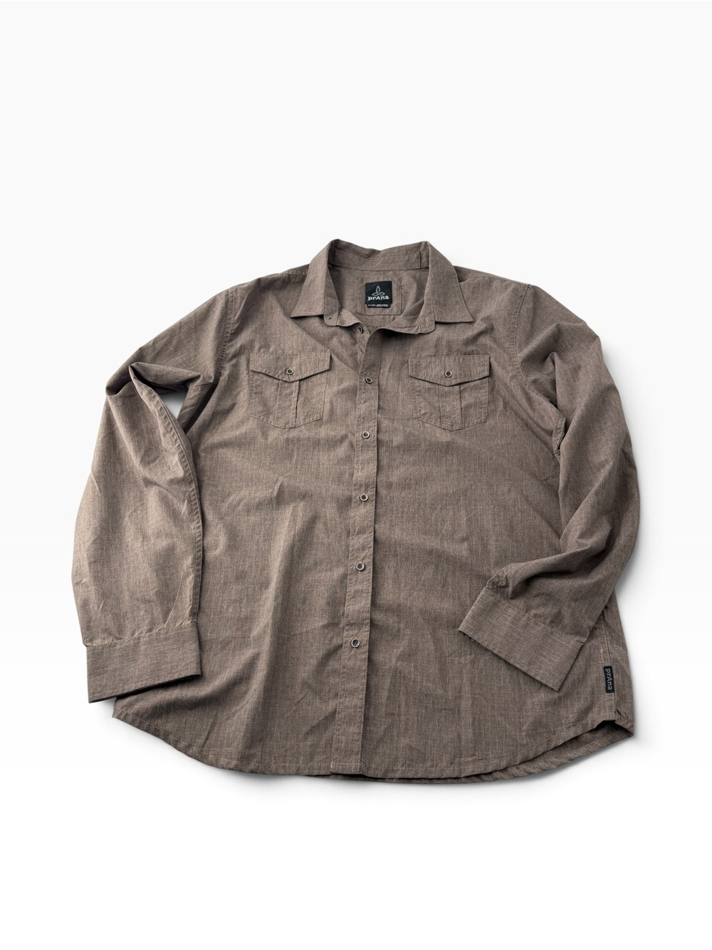 PrAna Men's XL Ascension Long-Sleeve Button-Down Casual Gorpcore Cabincore Shirt